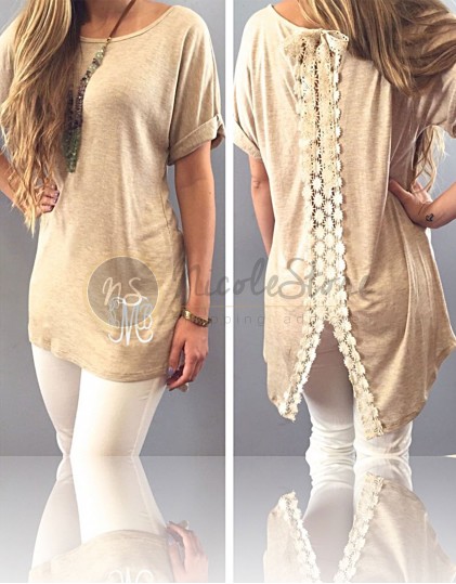 Tricou Maro cu Crapatura in Spate 17421